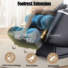 Load image into Gallery viewer, BOSSCARE 4D Zero Gravity SL Track Full Body Massage Chair with Shiatsu APP Control, Heating, Black