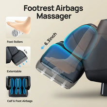Load image into Gallery viewer, BOSSCARE Full Body Shiatsu Recliner Massage Chair Zero Gravity with USB and Heated - for Muscle Relief Home/Office Use (Brown)