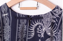Load image into Gallery viewer, Women Cotton Linen Embriodery Loose Dress