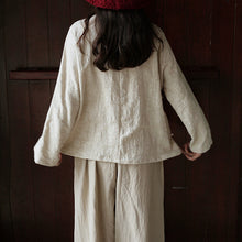 Load image into Gallery viewer, SOOMODA Women Vintage Shirt Stand Button Chinese Style