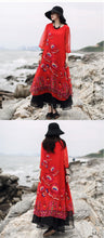 Load image into Gallery viewer, SOOMODA Vintage Embroidery Dress for Women