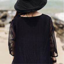 Load image into Gallery viewer, SOOMODA Chiffon Embroidery Dress