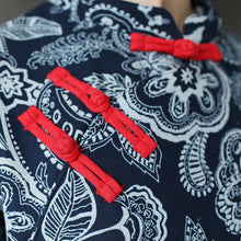 Load image into Gallery viewer, SOOMODA Vintage Dress White And Blue Chinese Style