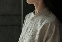 Load image into Gallery viewer, SOOMODA Women Vintage Shirt Stand Button Chinese Style