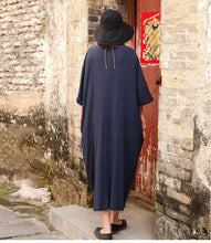 Load image into Gallery viewer, SOOMODA Vintage Loose Solid Pockets Long Dress