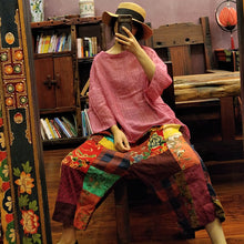 Load image into Gallery viewer, SOOMODA Women Print Floral Wide Leg Pants