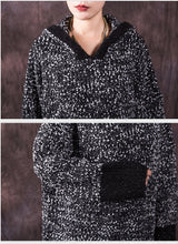 Load image into Gallery viewer, SOOMODA Hooded Pullover Sweaters Vintage Patchwork