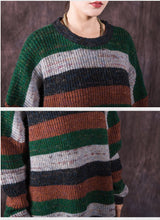 Load image into Gallery viewer, SOOMODA Women Sweater Dress Striped Pullover Knitted
