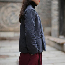 Load image into Gallery viewer, SOOMODA Vintage Breasted V-Neck Jackets Winter
