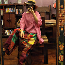 Load image into Gallery viewer, SOOMODA Women Print Floral Wide Leg Pants