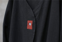 Load image into Gallery viewer, SOOMODA Cotton Linen Trench Vintage Button Coats