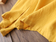 Load image into Gallery viewer, SOOMODA Long Sleeve Pocket Solid Linen Trench Coats