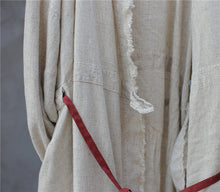 Load image into Gallery viewer, SOOMODA Vintage Linen Dress Women Bandage Robes