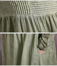 Load image into Gallery viewer, SOOMODA Full Sleeve Fold Patchwork O-Neck Dress
