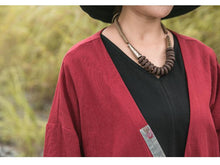 Load image into Gallery viewer, SOOMODA V-neck Wide-waisted Solid Long Trench Coat