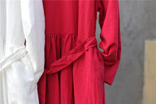 Load image into Gallery viewer, SOOMODA Women Chinese Style Robes Button Maxi Dress
