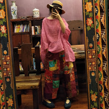 Load image into Gallery viewer, SOOMODA Women Print Floral Wide Leg Pants