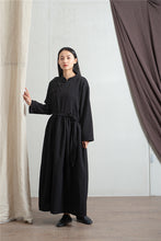 Load image into Gallery viewer, SOOMODA Women Chinese Style Robes Button Maxi Dress