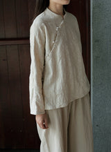 Load image into Gallery viewer, SOOMODA Women Vintage Shirt Stand Button Chinese Style