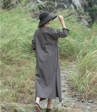 Load image into Gallery viewer, SOOMODA Women Patchwork Dress O-Neck Long Sleeve