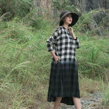 Load image into Gallery viewer, SOOMODA Full Sleeve Vintage Loose Women Dress