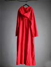 Load image into Gallery viewer, SOOMODA Linen Long Sleeve Hooded Trench Coat