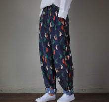 Load image into Gallery viewer, SOOMODA Women Trouser Print Bird Loose
