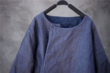 Load image into Gallery viewer, SOOMODA Women Denim Parkas Blue Belt Coats