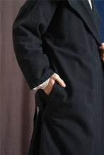 Load image into Gallery viewer, SOOMODA Hooded Linen Bandage Trench Coats