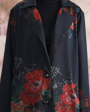 Load image into Gallery viewer, SOOMODA Women Autumn Retro Printed Long Coat