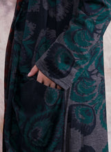 Load image into Gallery viewer, Women Autumn Print Pathwork V Neck Dress