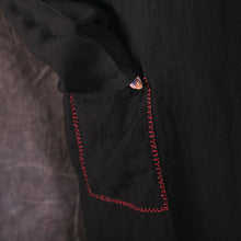 Load image into Gallery viewer, SOOMODA Women Black Embroidery Dress