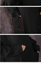Load image into Gallery viewer, SOOMODA Women Black Embroidery Dress