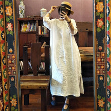 Load image into Gallery viewer, SOOMODA Women Linen Dress Solid Color