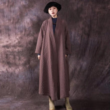 Load image into Gallery viewer, SOOMODA Women Belt Parkas Vintage Cotton Linen Coats