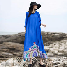 Load image into Gallery viewer, SOOMODA Vintage Autumn Woman Dress