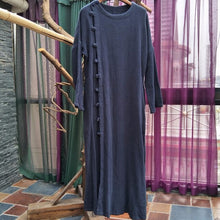 Load image into Gallery viewer, SOOMODA Women Dark Blue Vintage Dresses