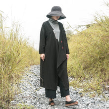 Load image into Gallery viewer, SOOMODA V-neck Wide-waisted Solid Long Trench Coat