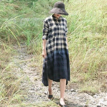Load image into Gallery viewer, SOOMODA Full Sleeve Vintage Loose Women Dress