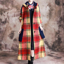 Load image into Gallery viewer, SOOMODA Women Winter Hooded Woollen Coat Outerwear