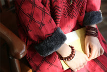 Load image into Gallery viewer, SOOMODA Women Vintage Winter Dress Chinese Style