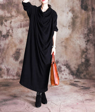 Load image into Gallery viewer, Soomoda Women Solid Color Turtleneck Dress