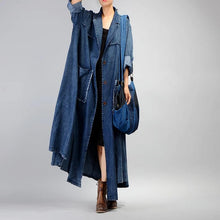 Load image into Gallery viewer, SOOMODA Plus Size Loose Irregular Patchwork Trench Coat
