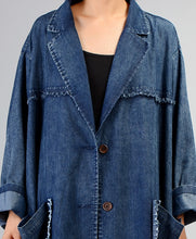 Load image into Gallery viewer, SOOMODA Plus Size Loose Irregular Patchwork Trench Coat