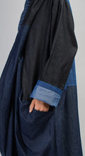 Load image into Gallery viewer, Women Autumn Denim Patchwork Pencil Dress
