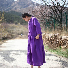 Load image into Gallery viewer, SOOMODA Long Sleeve Pockets  Loose Maxi Dresses
