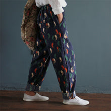 Load image into Gallery viewer, SOOMODA Women Trouser Print Bird Loose