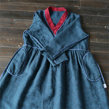 Load image into Gallery viewer, SOOMODA New Vintage V-Neck High Waist Robe