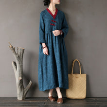 Load image into Gallery viewer, SOOMODA New Vintage V-Neck High Waist Robe