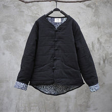 Load image into Gallery viewer, SOOMODA Cotton Linen Women Solid Color Parkas Coats